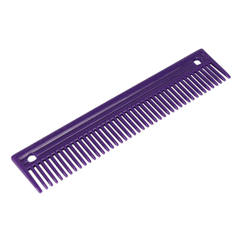 Lincoln Horse Care Accessories Plastic 9x2 Comb in Purple