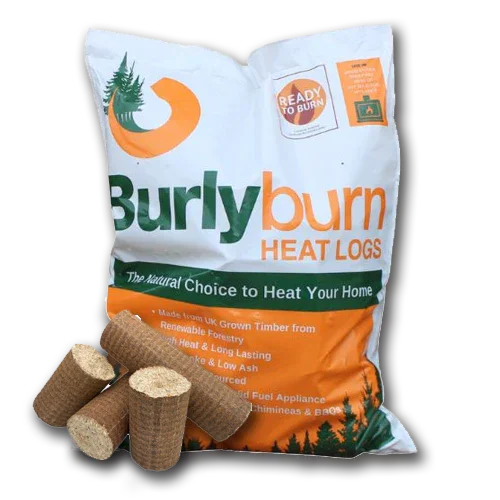 Burlyburn Heat Logs 15kg  – Premium UK Timber Fuel for All Seasons