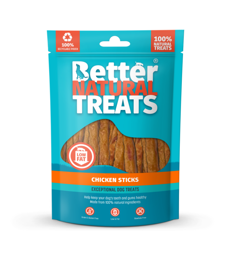 Better Natural Treats Chicken Sticks – 90g Natural Dog Treats