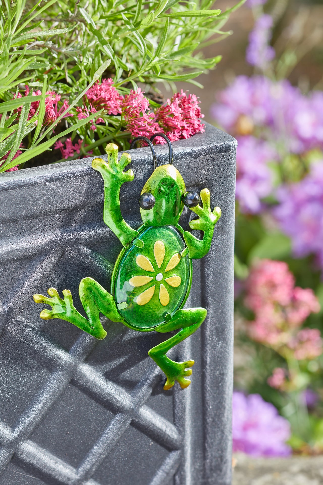 Smart Garden Fancy Frog Pot Hanger – Decorative Plant Pot Ornament