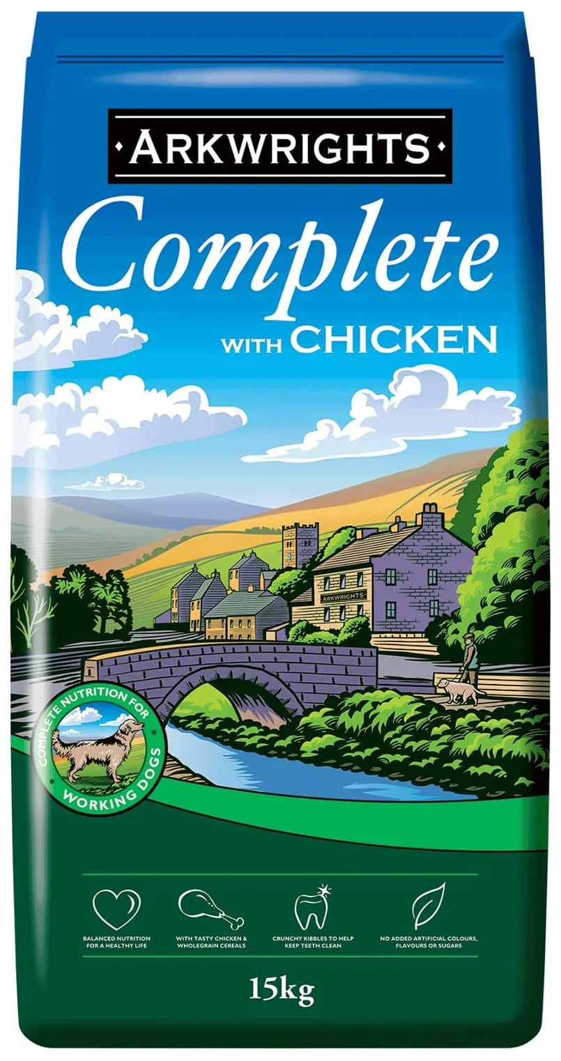 Arkwrights Chicken Dry Dog Food – Adult Dogs, 15Kg
