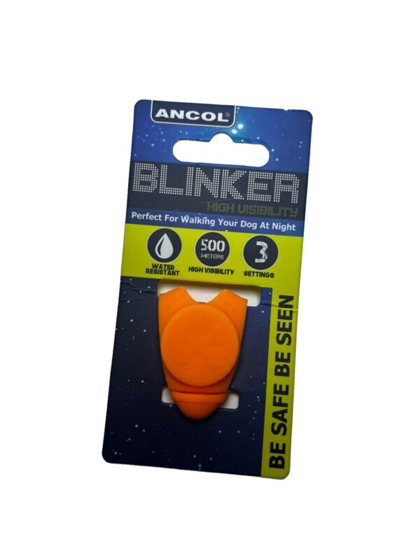 Ancol Blinker Orange LED Dog Safety Light
