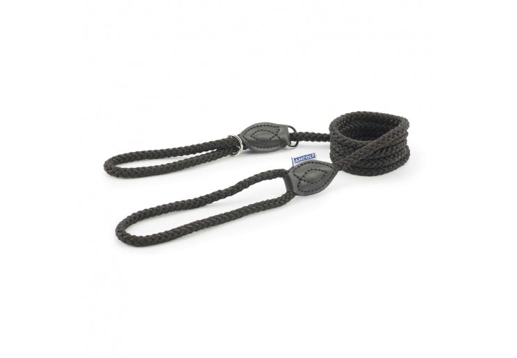 Ancol Heritage Nylon Slip Lead 120x1.2cm Dog Training Lead - Animall