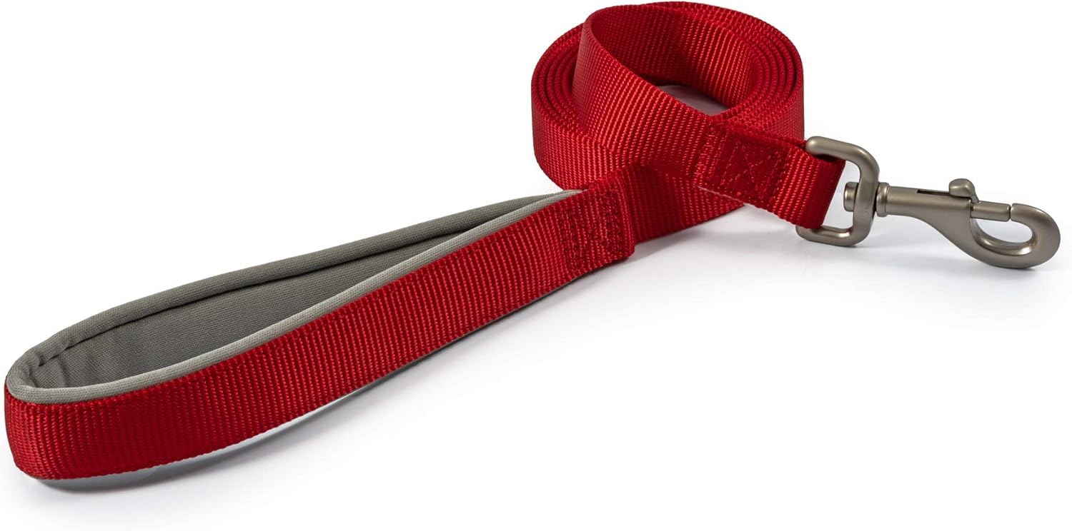 ANCOL VIVA PADDED LEAD RED 1mX12mm