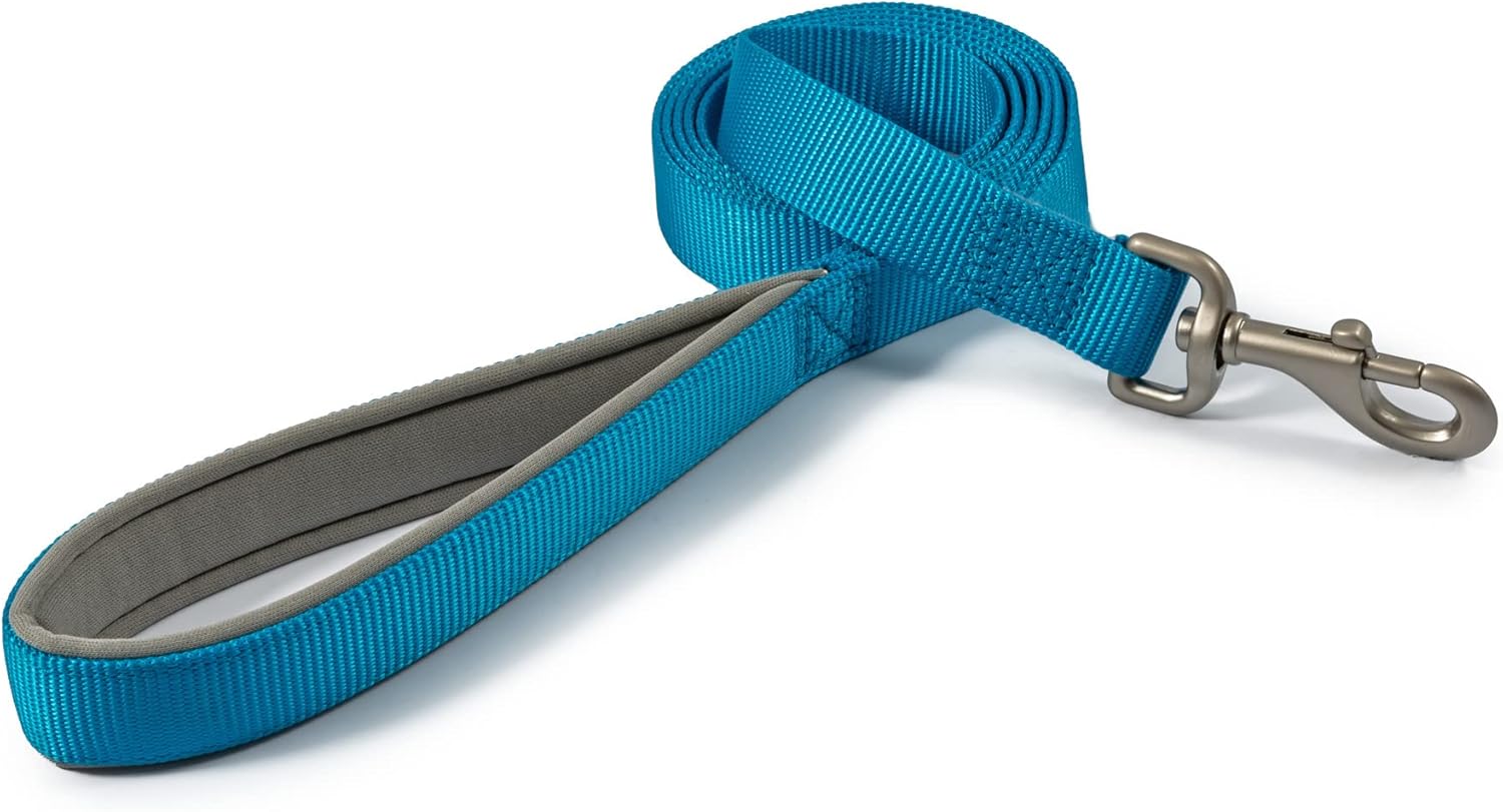 Ancol Viva Padded Dog Lead Blue 1m x 12mm
