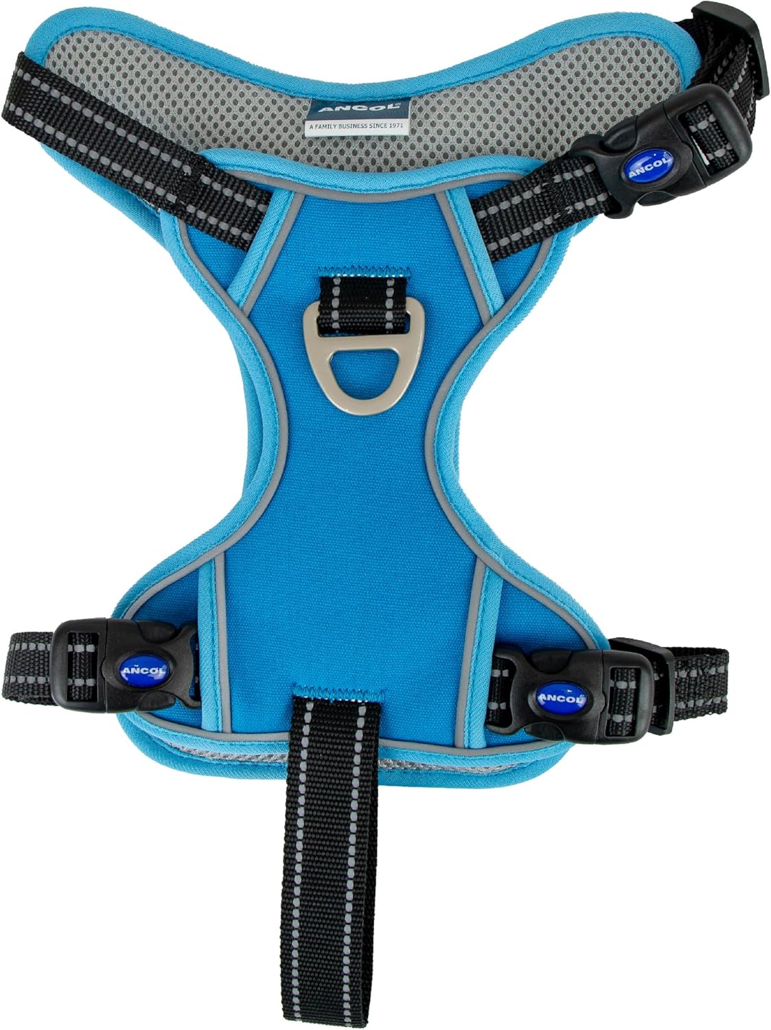Ancol Viva Exercise & Travel Dog Harness Blue L 60-85cm