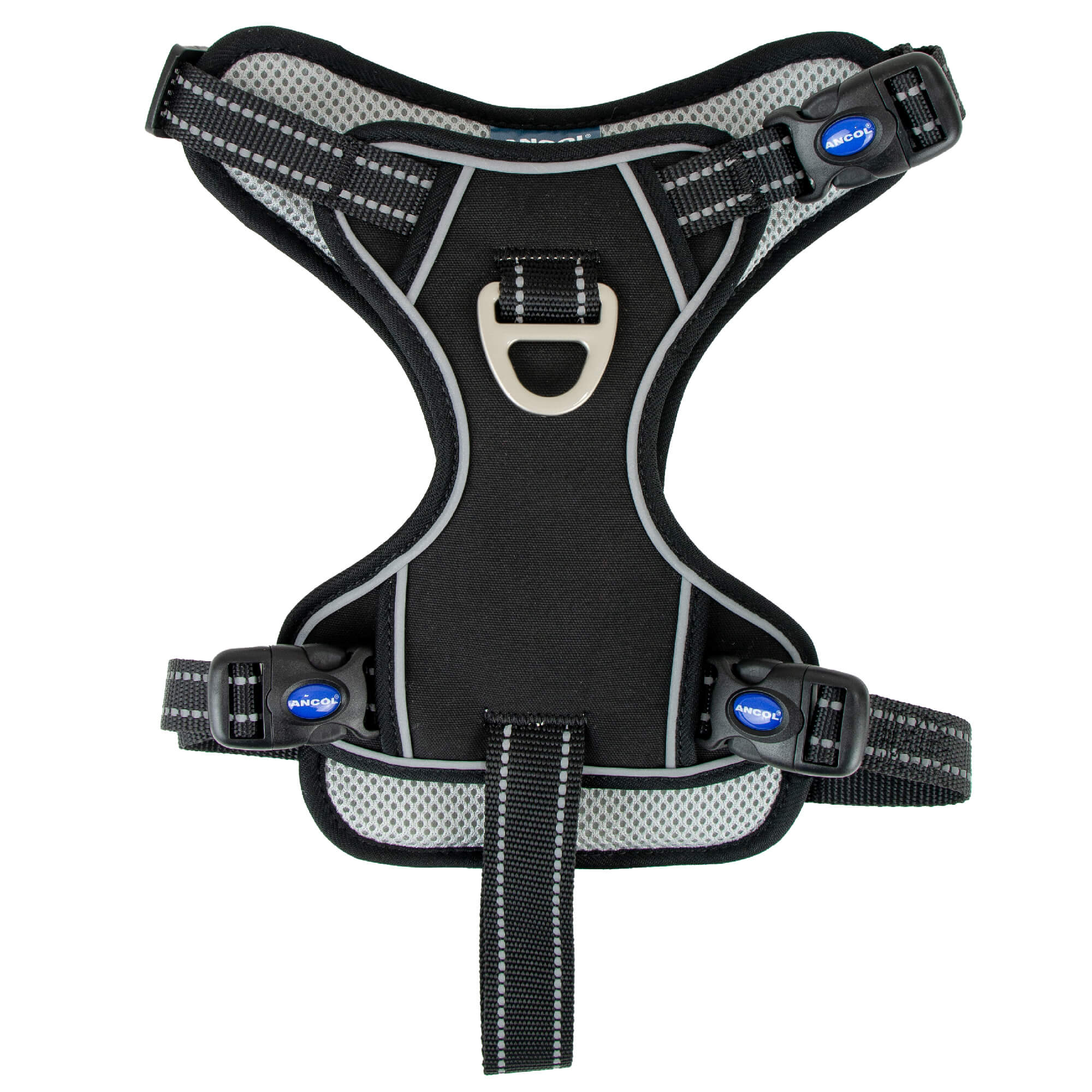 Ancol Viva Exercise & Travel Dog Harness Black L 60-85cm
