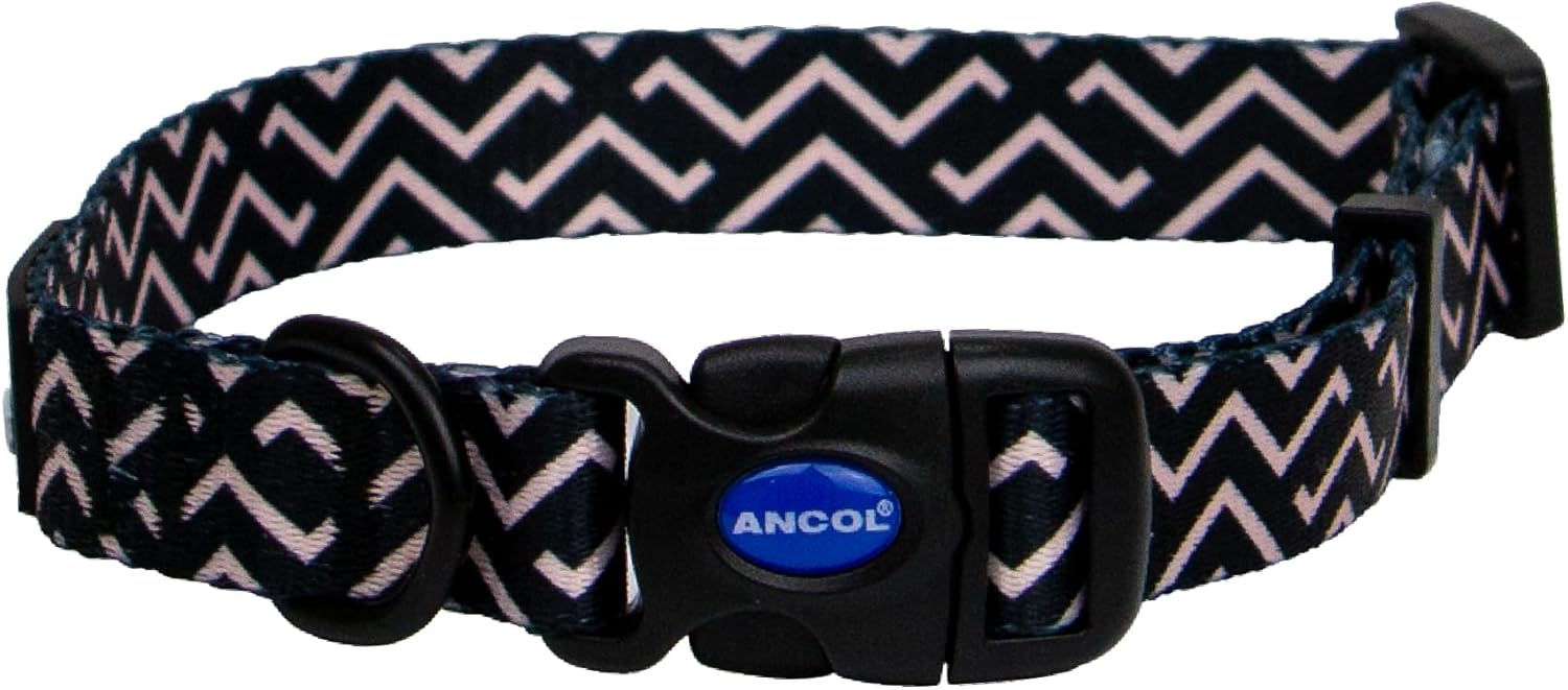 Ancol Zigzag Pattern Dog Collar Large