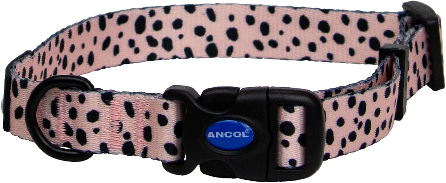 Ancol Dalmatian Pattern Dog Collar Medium Pet Collar