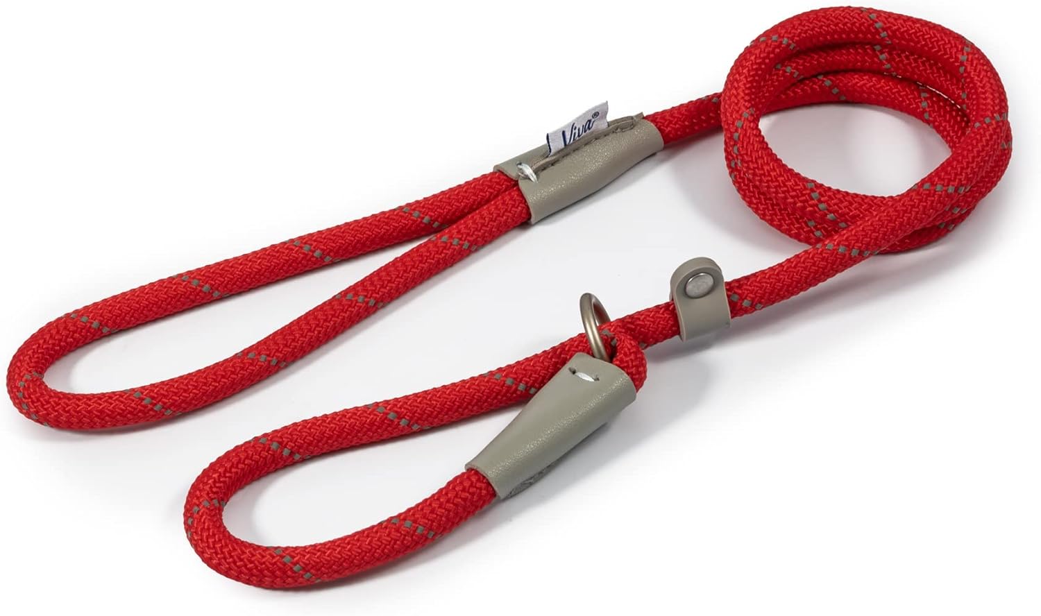 Ancol Viva Reflective Rope Dog Lead Red 1.07m x 10mm