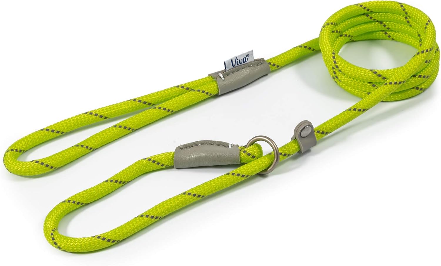 Ancol Viva Reflective Rope Dog Lead Lime 1.07m x 12mm