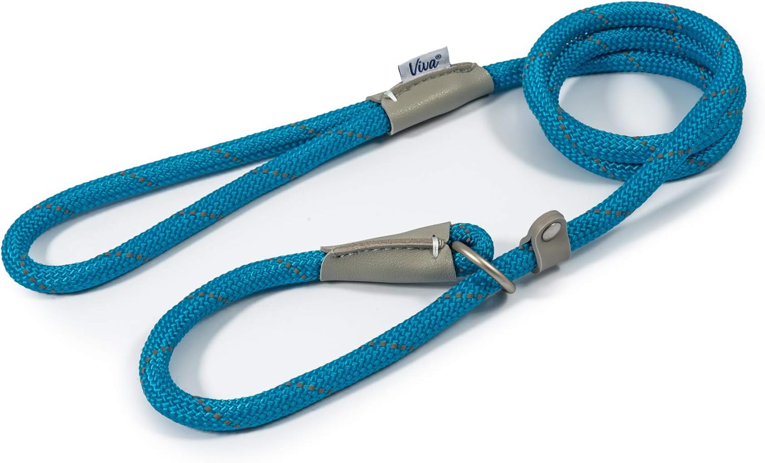 Ancol Viva Reflective Rope Dog Lead Blue 1.07m x 10mm