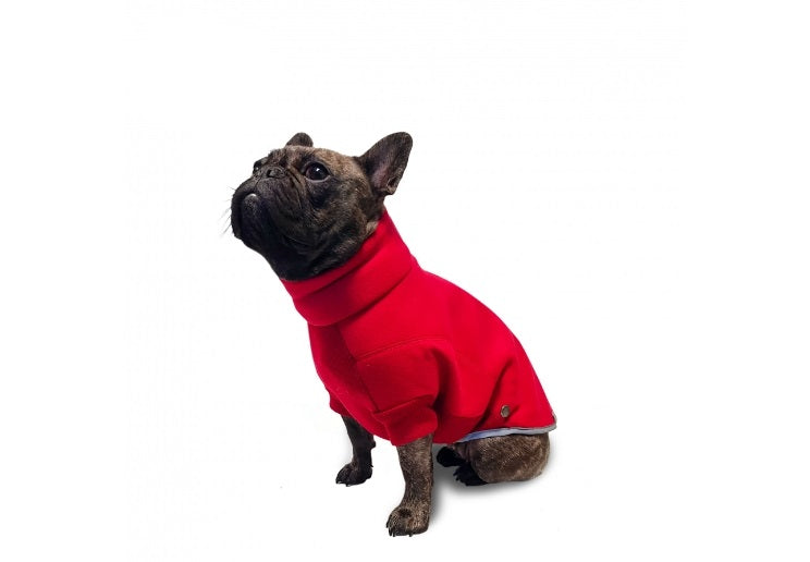 Ancol Polar Fleece Dog Coat Red Medium Warm Dog Jacket