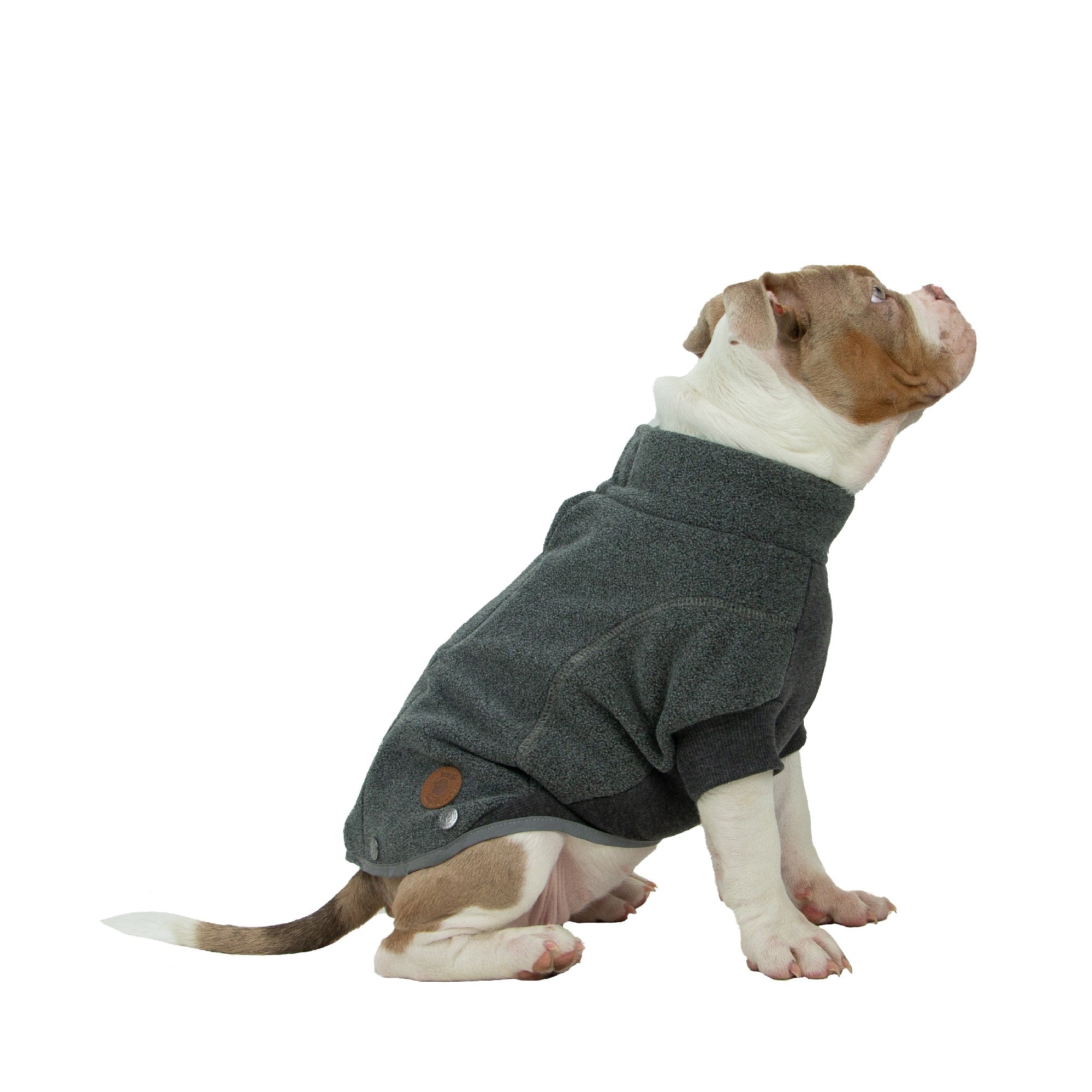 Ancol Polar Fleece Dog Coat Grey Medium Warm Dog Jacket