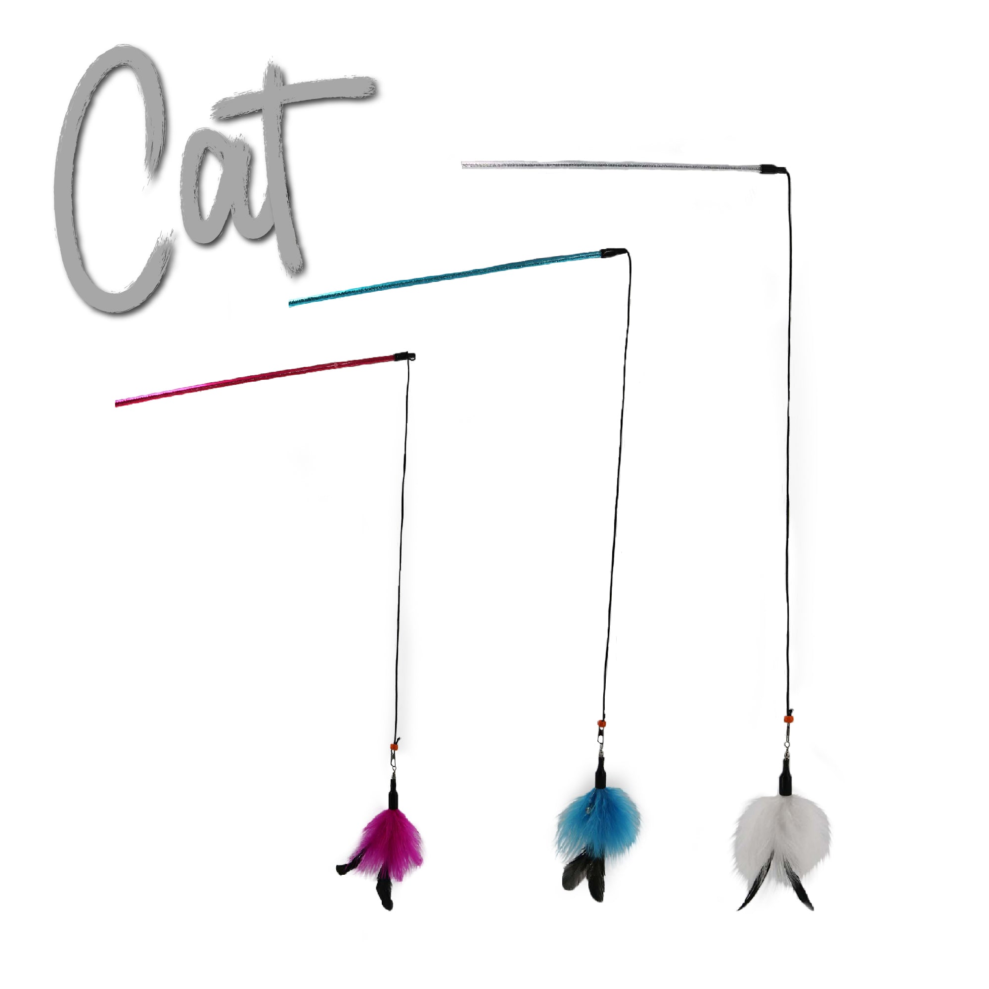 Ancol Feather Bell Cat Dangler Interactive Cat Toy