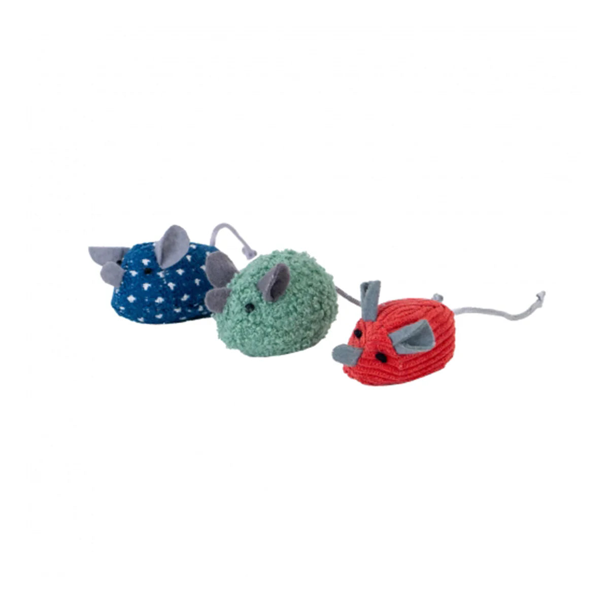 Ancol 3 Little Mice Cat Toy – Catnip Plush Interactive Toy for Hunting & Play