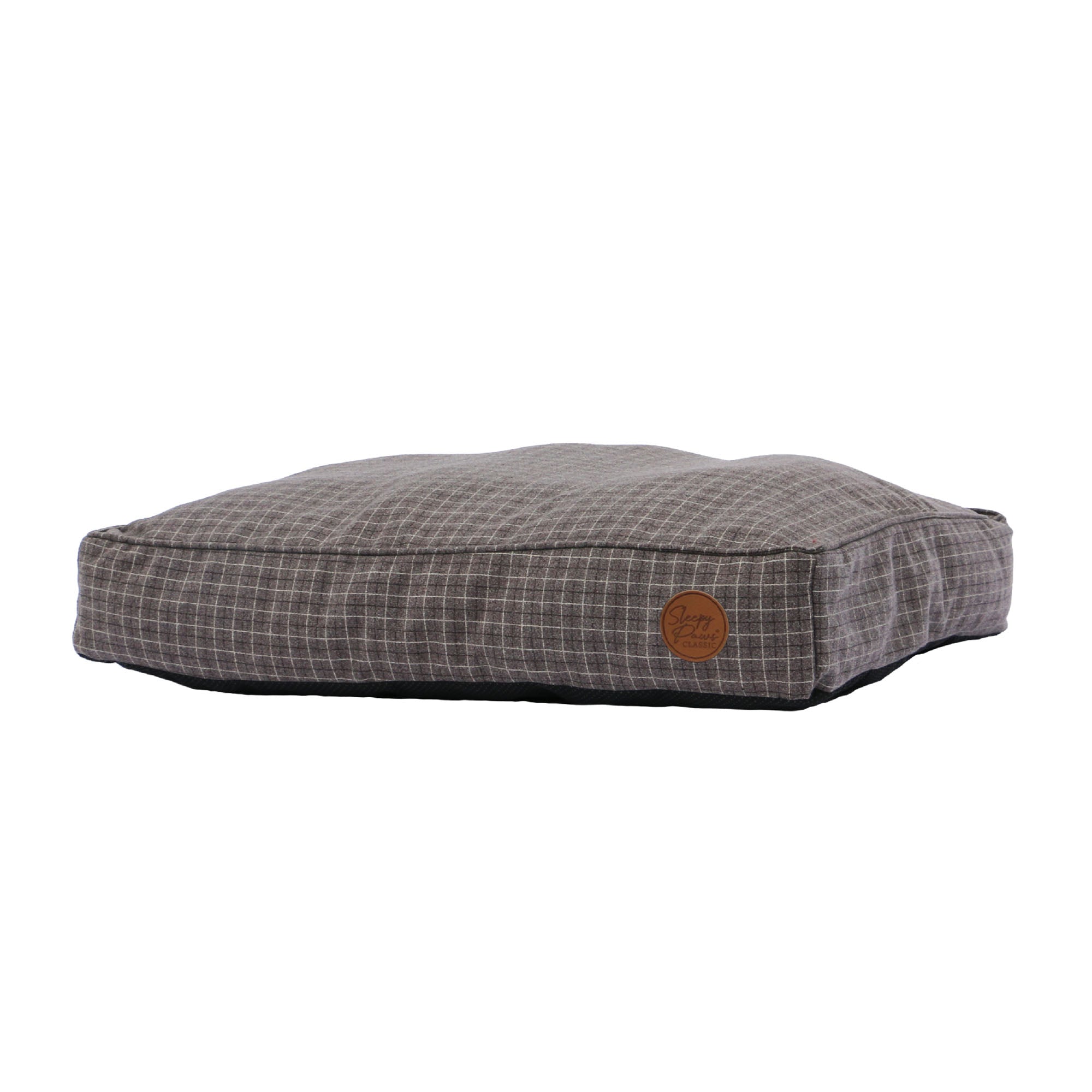 Ancol Grey Check Dog Bed Large 78x90cm Soft Pet Bed