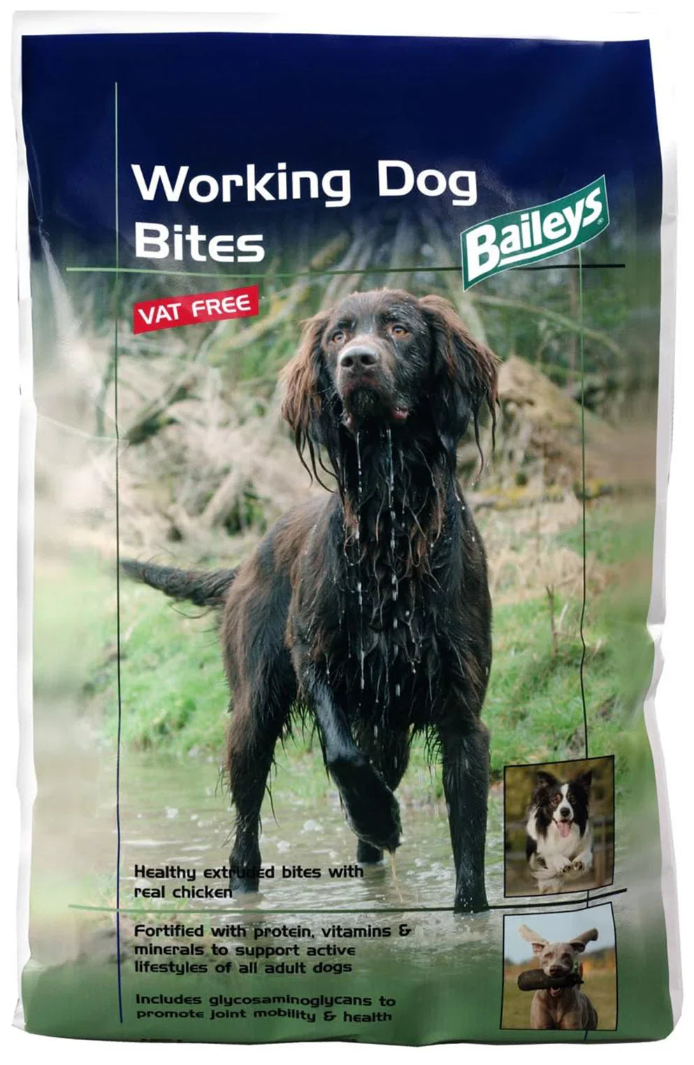 Baileys Adult Complete Dry Dog Bites Chicken 15kg – Balanced Food for Active Dogs
