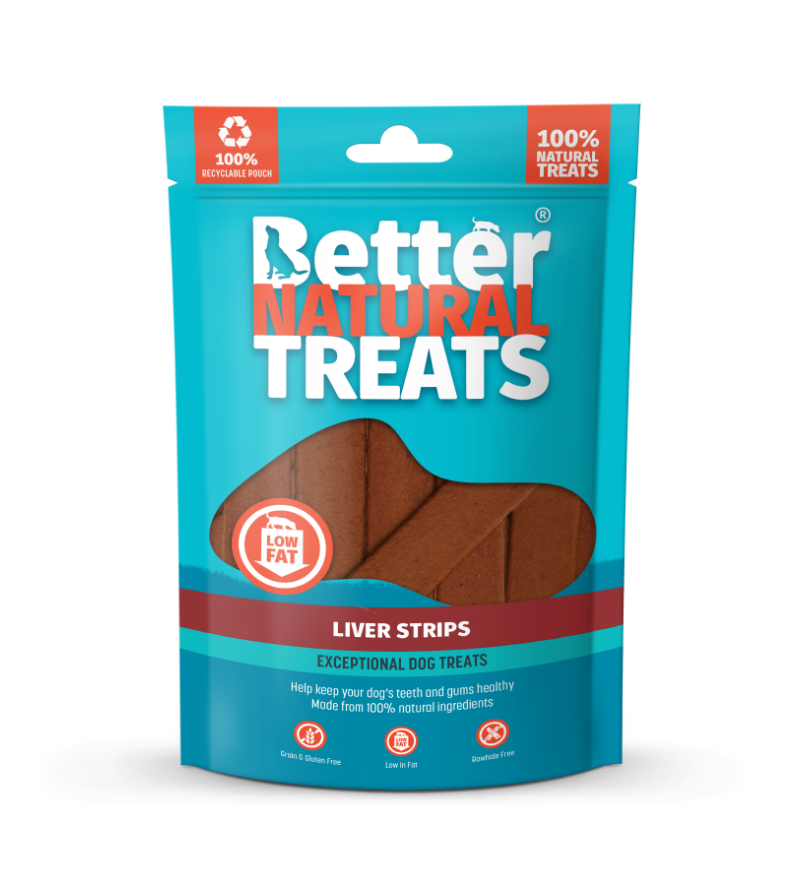 Better Natural Treats Liver Strips – 90g Beef Liver Dog Treats