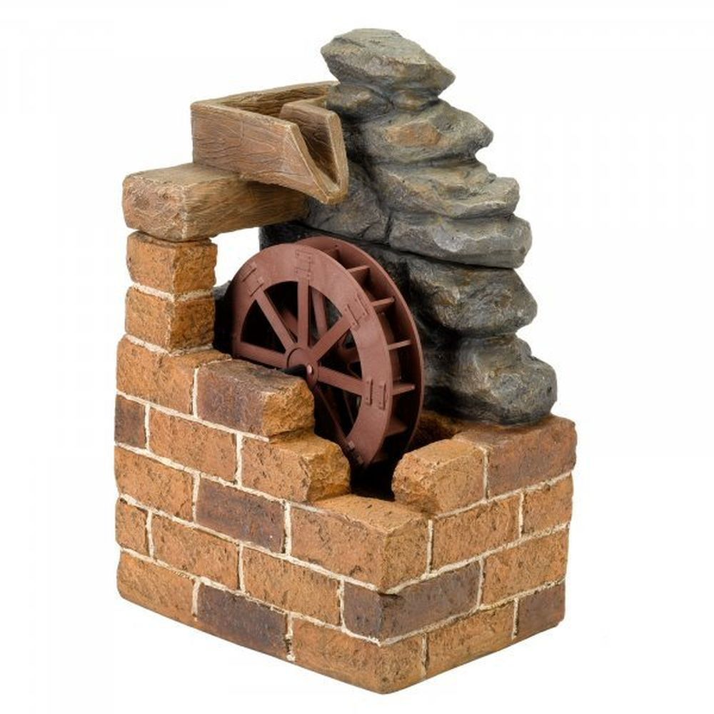 Smart Garden Heywood Mill Solar Water Fountain – Water Wheel Feature, 50cm