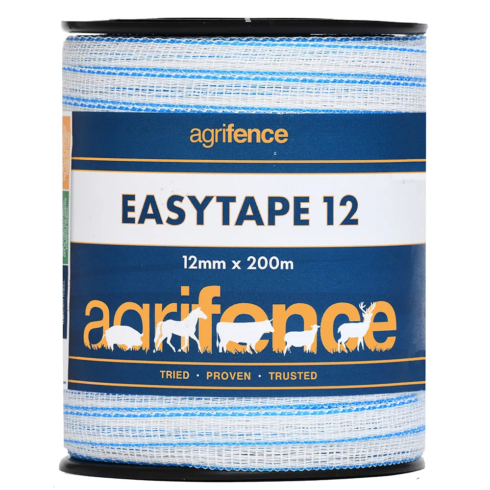 Agrifence Easytape White 12mm x 200m – Electric Fence Tape