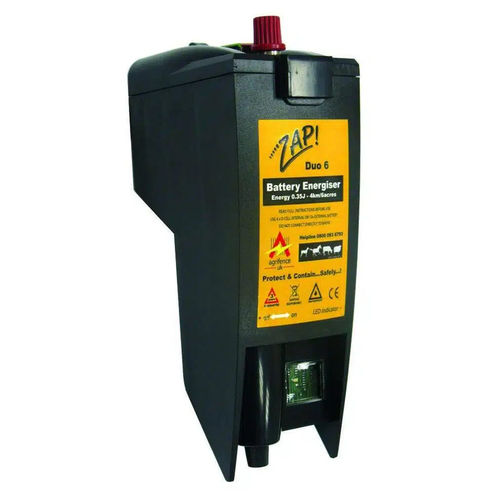 Agrifence Zap Duo 6 Energiser 6/12V – Electric Fence Energiser