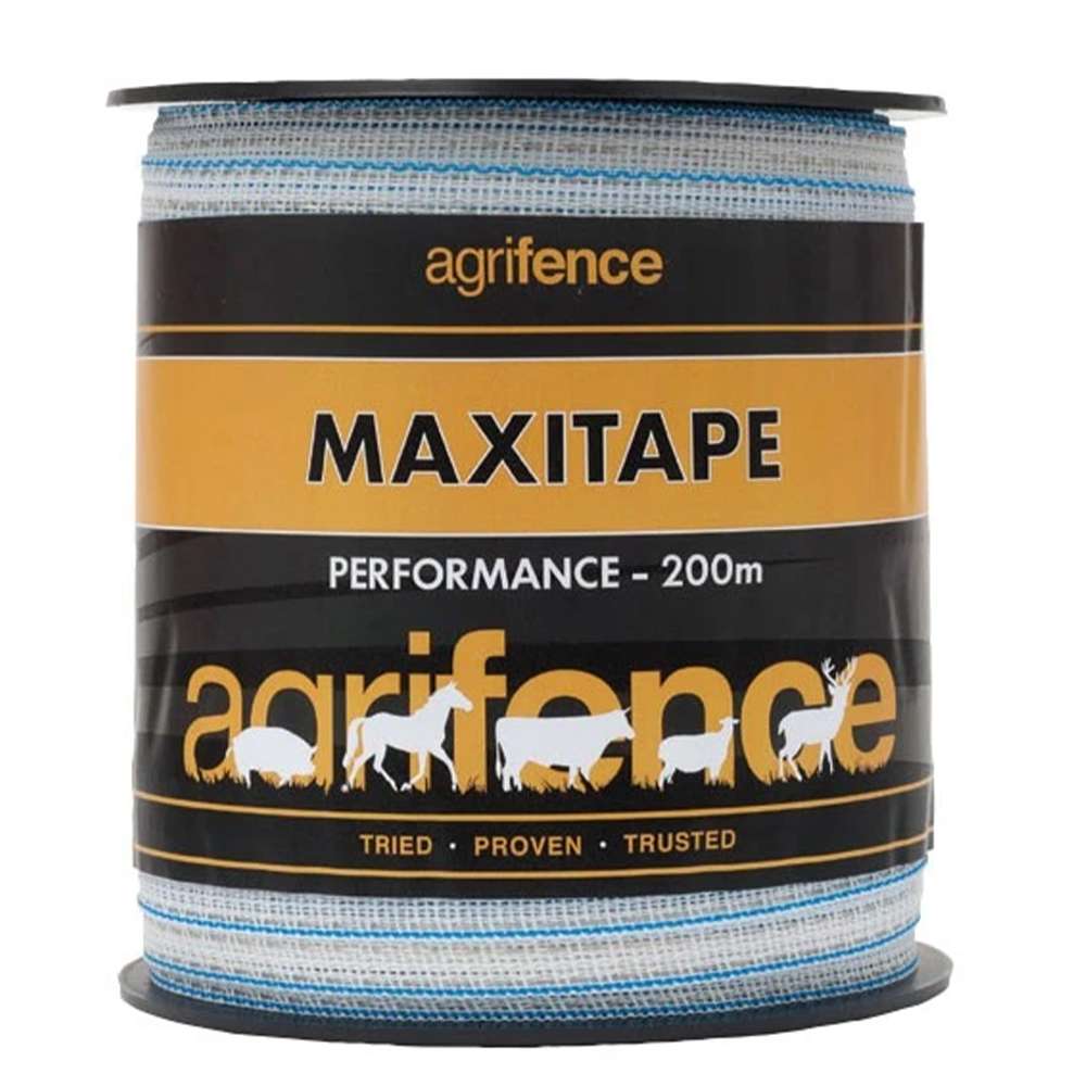 Agrifence Maxitape 40mm x 200m – High Conductivity Electric Fence Tape