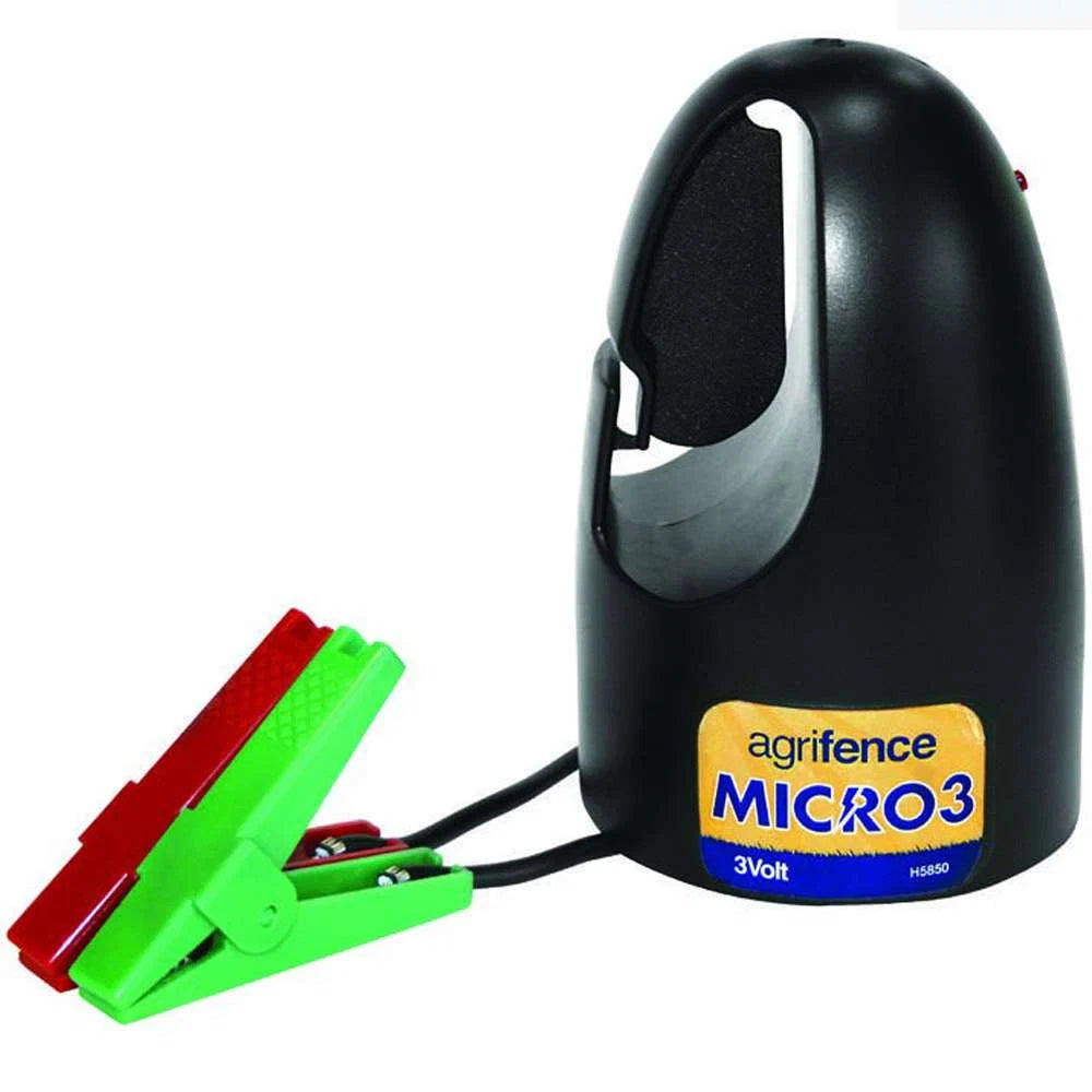 Agrifence Micro 3 Battery Fence Energiser (3V) – Portable Electric Fence Energiser