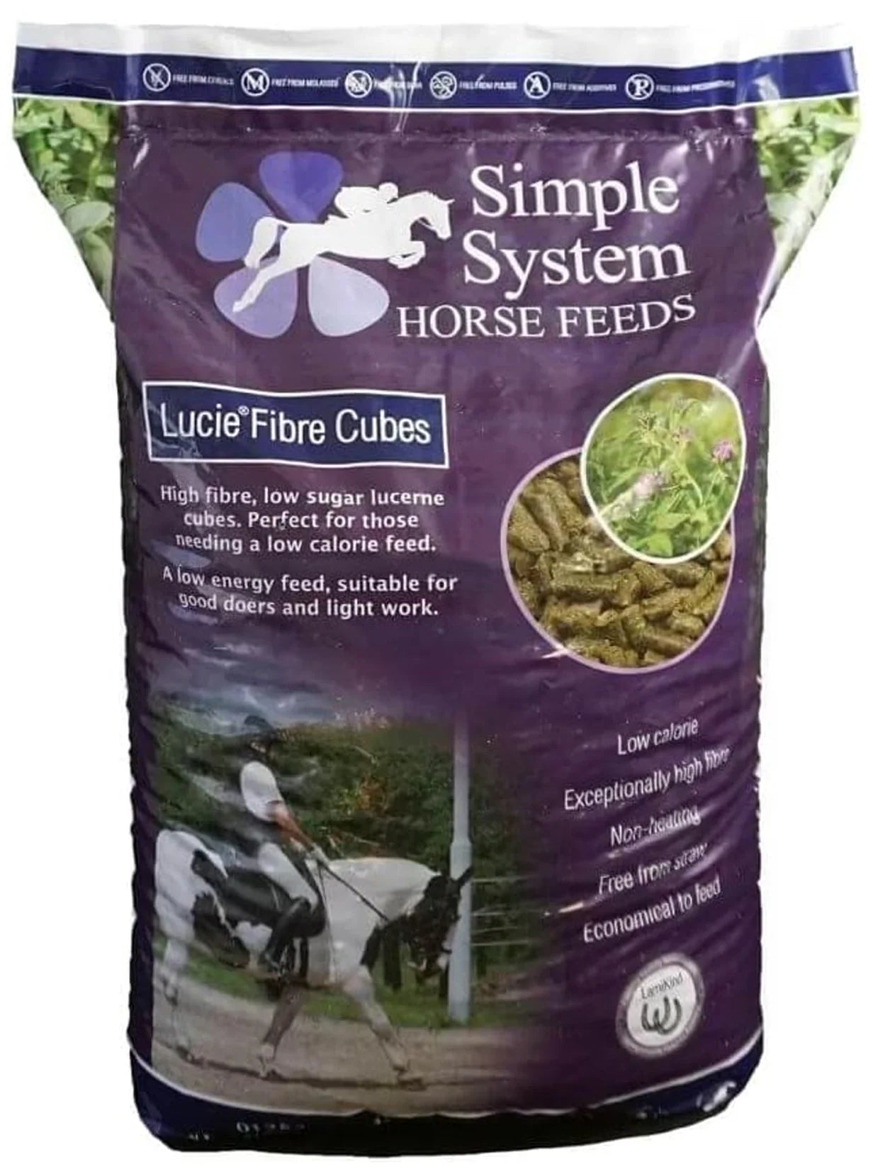 Simple System Lucie Fibre Cubes Horse Feed 20kg