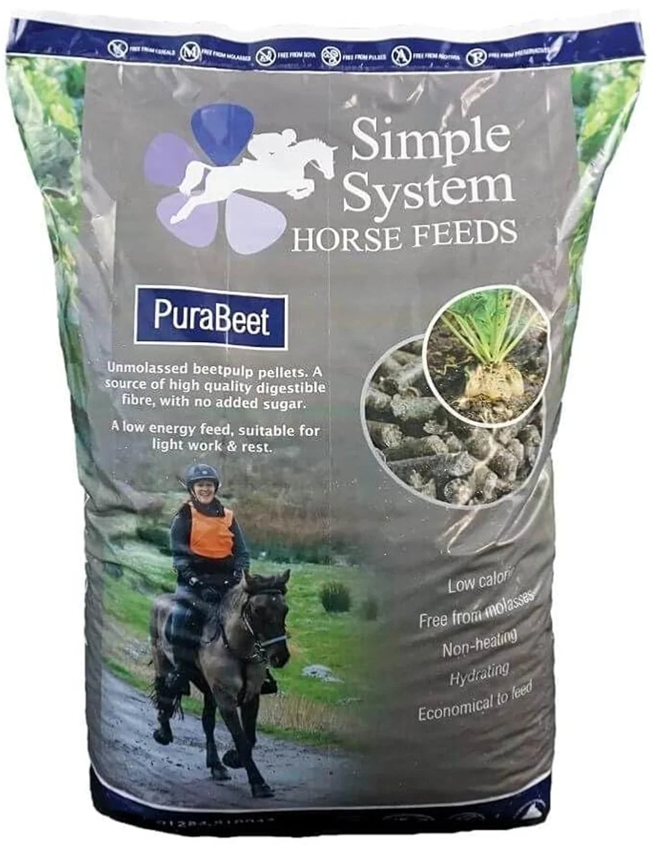 Simple System PuraBeet Pellets 20kg – High-Fibre Soaked Horse Feed