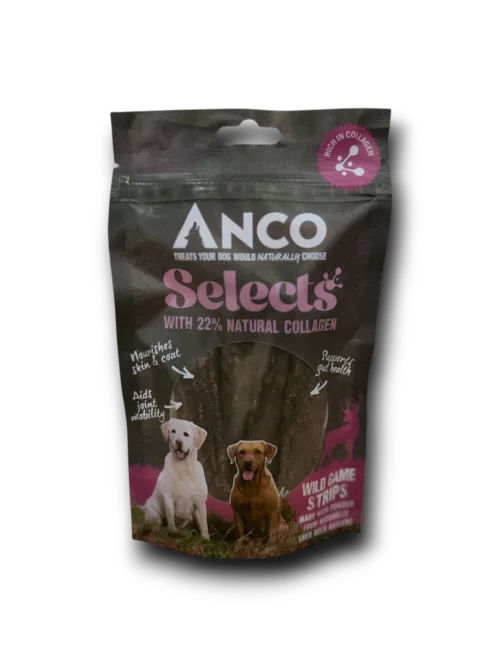 Anco Selects Wild Game Strips with Collagen Dog Treat