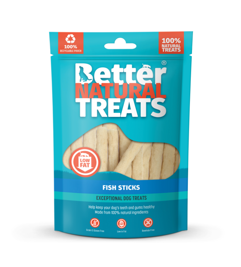 Better Natural Treats Fish Sticks – 90g Pollock Dog Treats