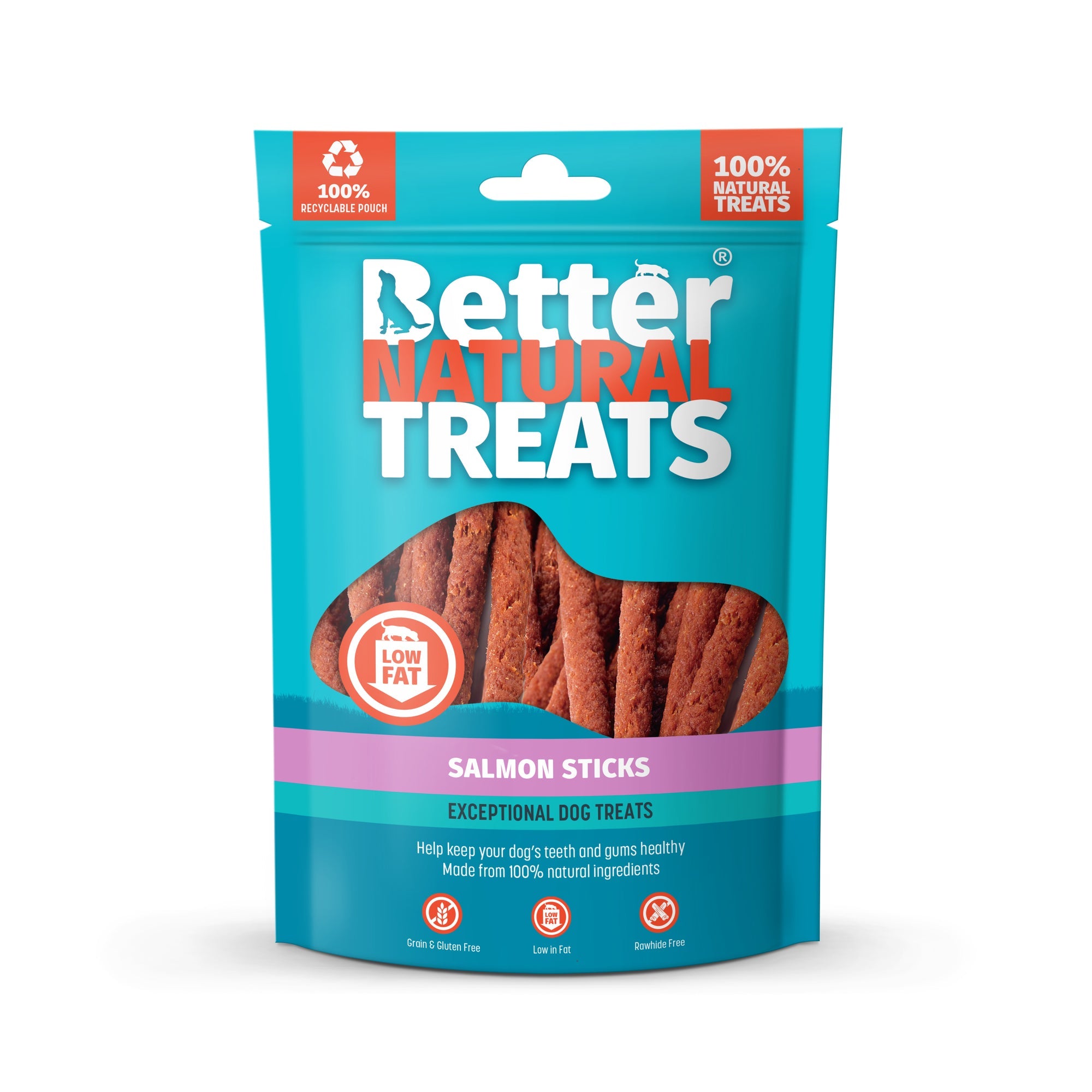 Better Natural Treats Salmon Sticks – 90g Natural Dog Treats