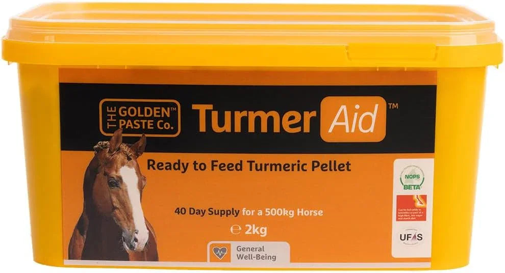 The Golden Paste Company TurmerAid Horse Supplement 2kg – for Joint Health, Digestion & Wellbeing