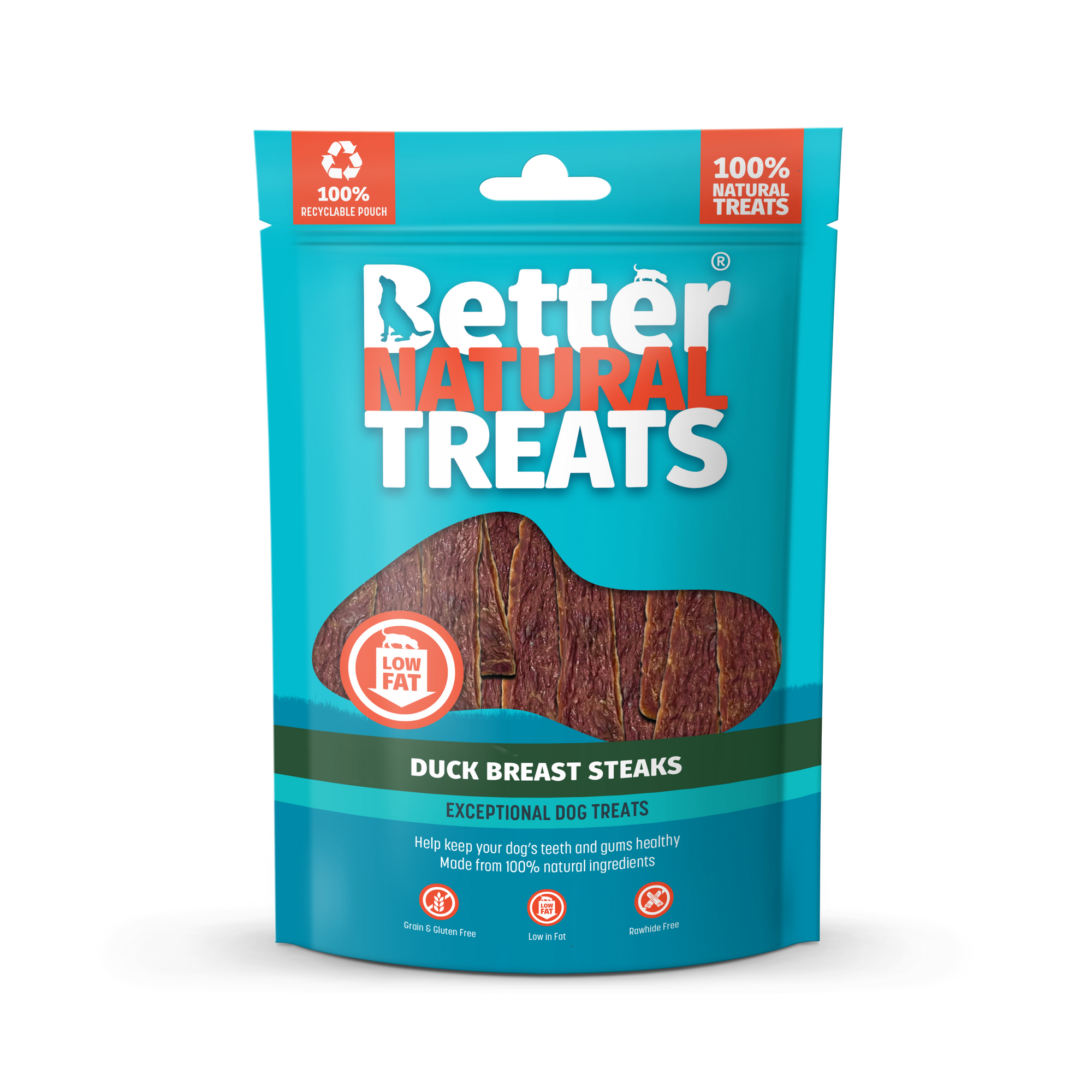Better Natural Treats Duck Breast Steaks – 90g Natural Dog Treats