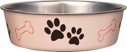 Loving Pets Bella Bowls dog bowl in paparazzi pink, medium