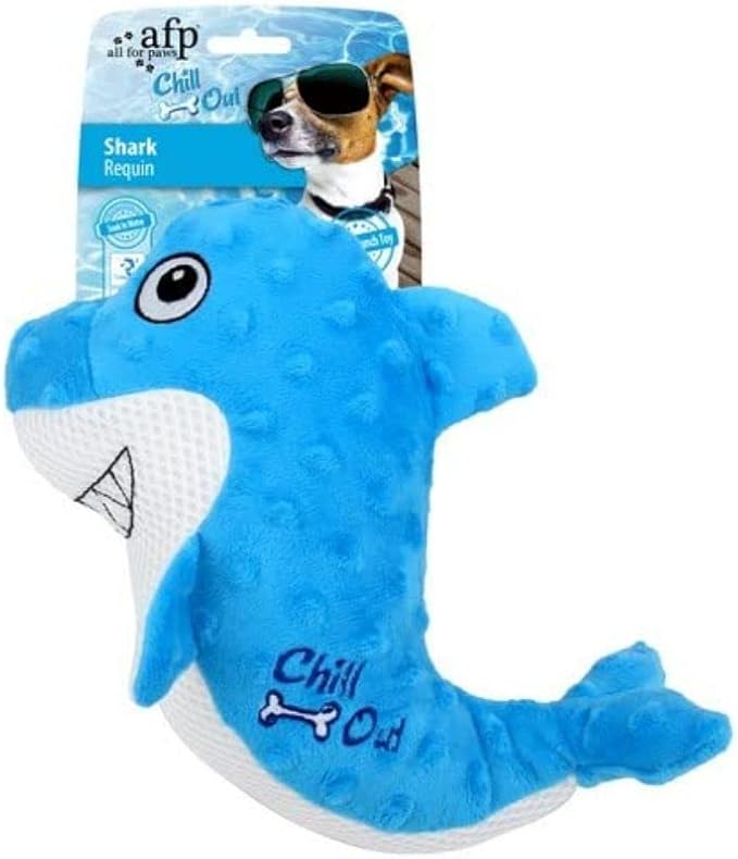 All For Paws Chill Out Shark - Cooling Summer Dog Toy
