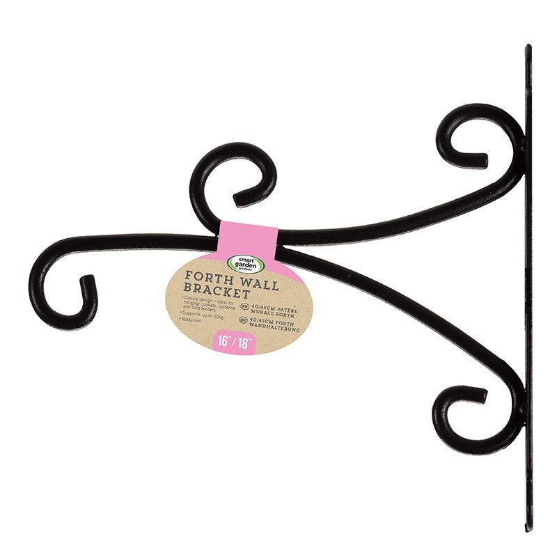 Smart Garden Forth Bracket 16/18in - Rustproof Hanging Basket Wall Bracket