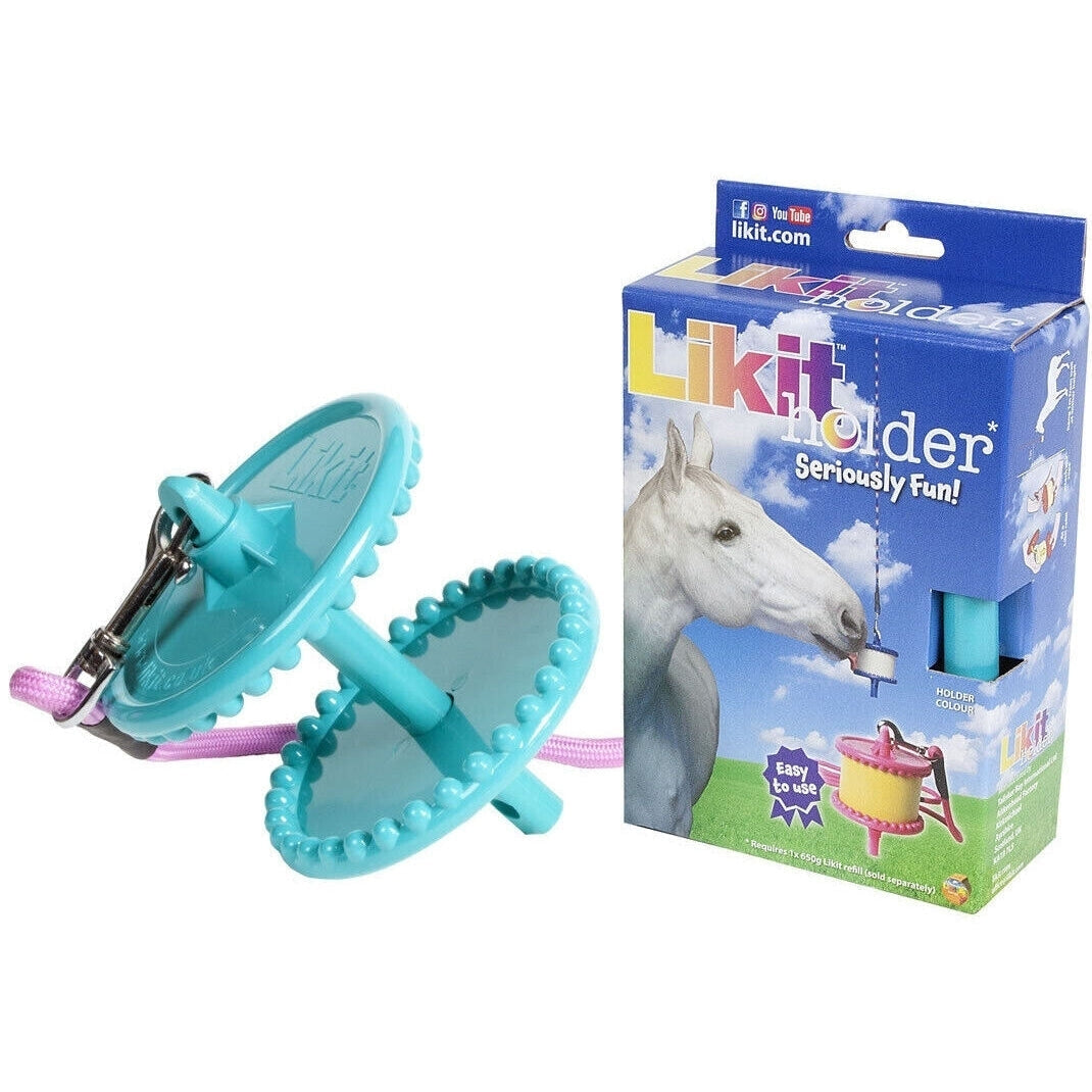 Likit Holder – Aqua, Hanging Stable Toy for 650g Likit Refills