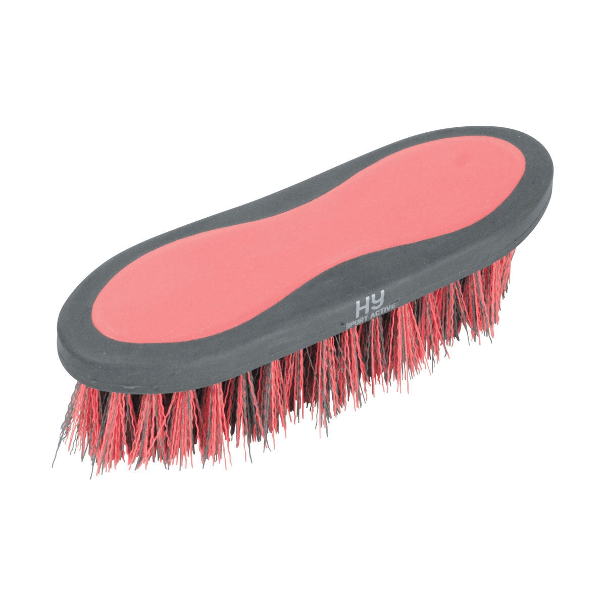 Hy Sport Active Dandy Brush – Coral Rose, 20.5 x 6.2cm Stiff Bristle