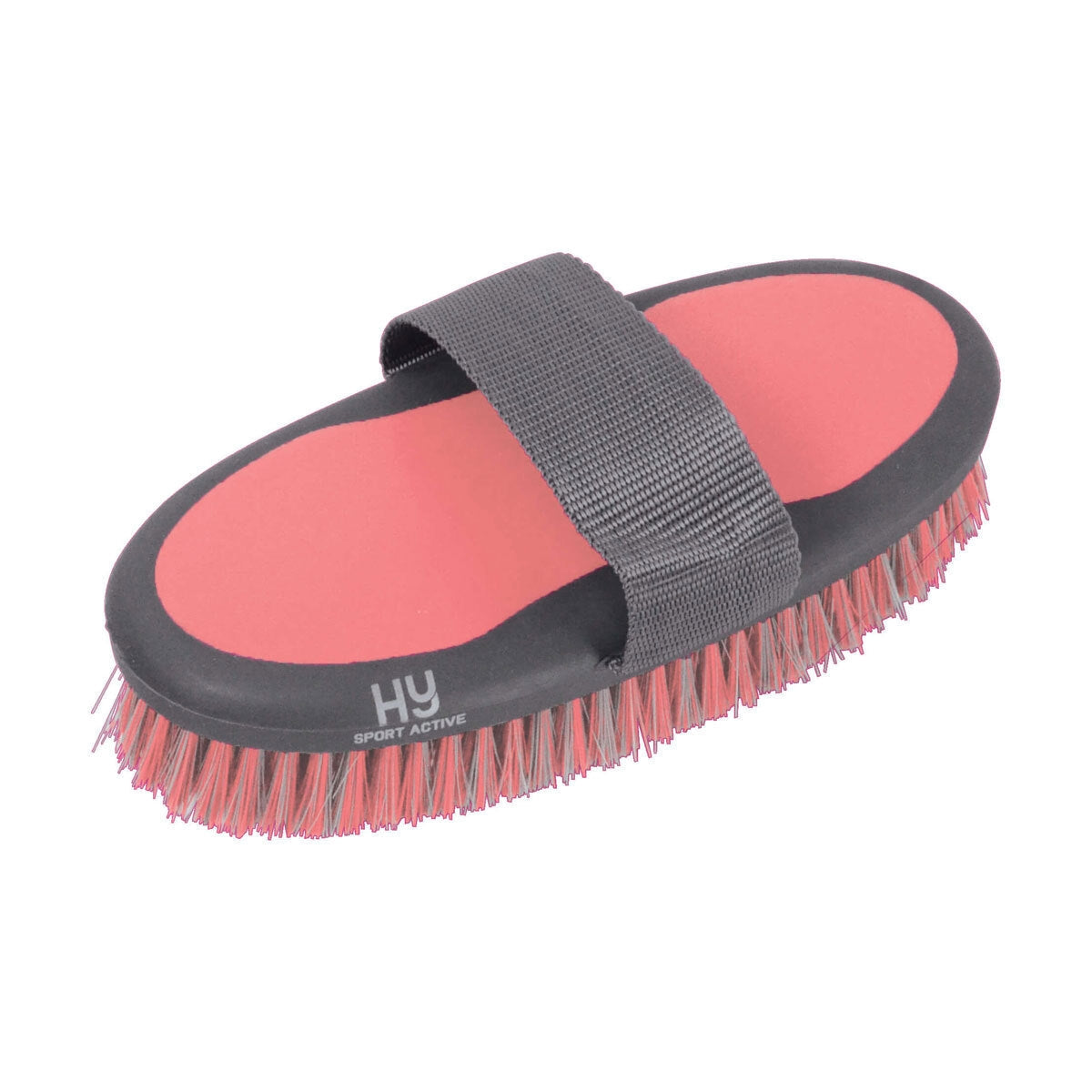 Hy Sport Active Body Brush – Coral Rose, 20 x 9.5cm Soft Grooming Brush