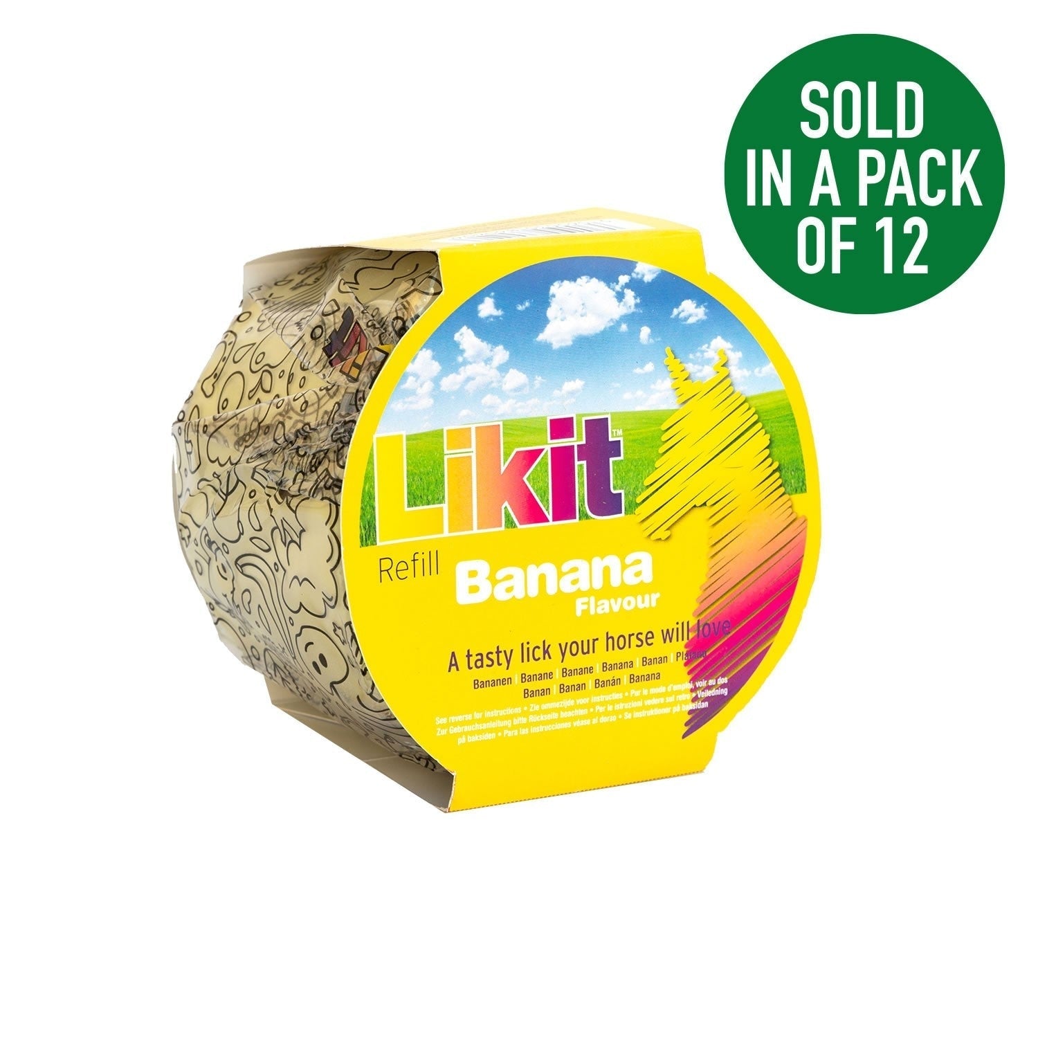 Likit Refill – Banana 650g Lick for Likit Holder & Boredom Breaker