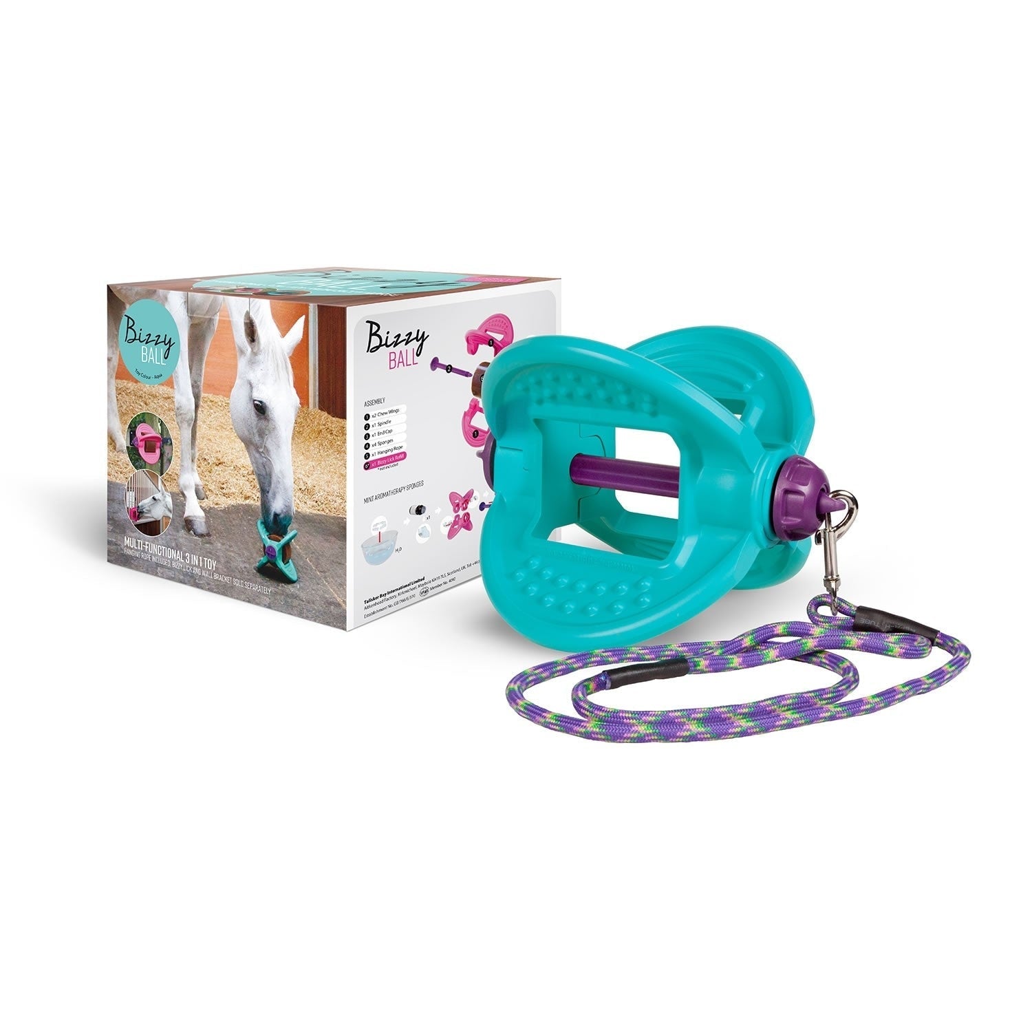 Likit Bizzy Bite Holder – Blue, Stable Boredom Toy for Horses