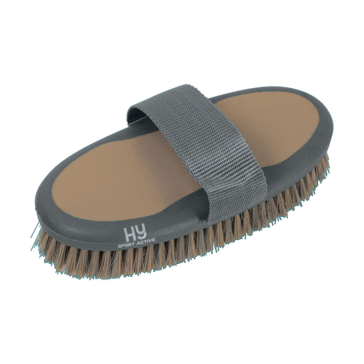 Hy Sport Active Body Brush – Desert Sand, 20 x 9.5cm Soft Grooming Brush