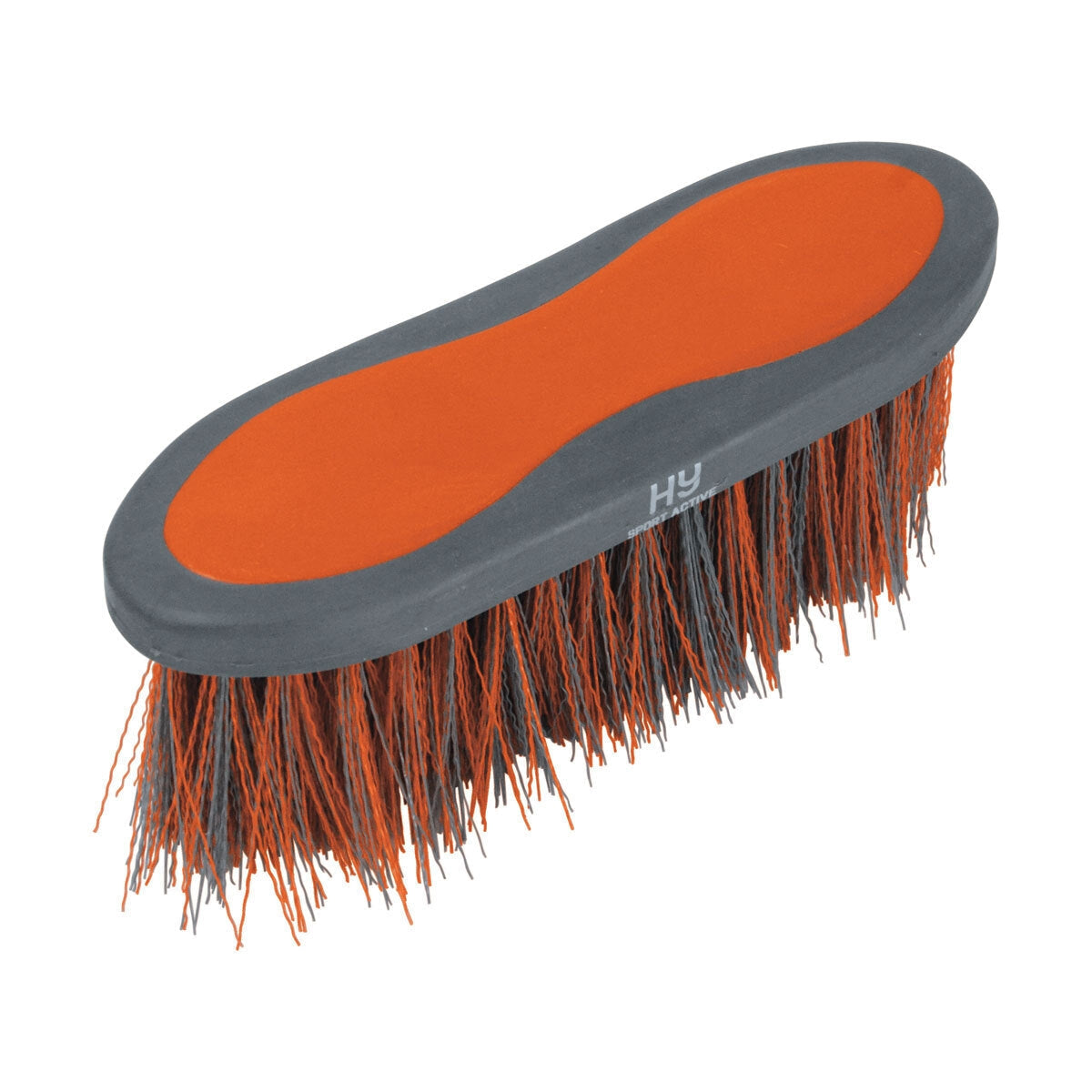 Hy Sport Active Long Bristle Dandy Brush – Terracotta Orange, 20.5 x 6.2cm