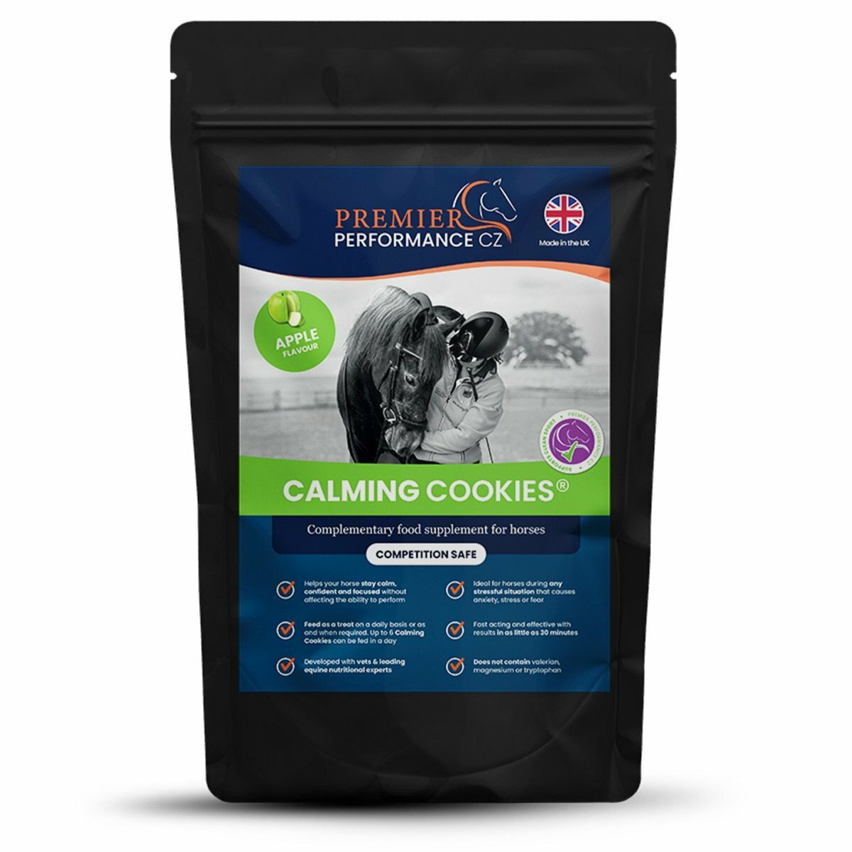 Premier Performance Calming Cookies – Apple, Pack of 10, Horse Calmer