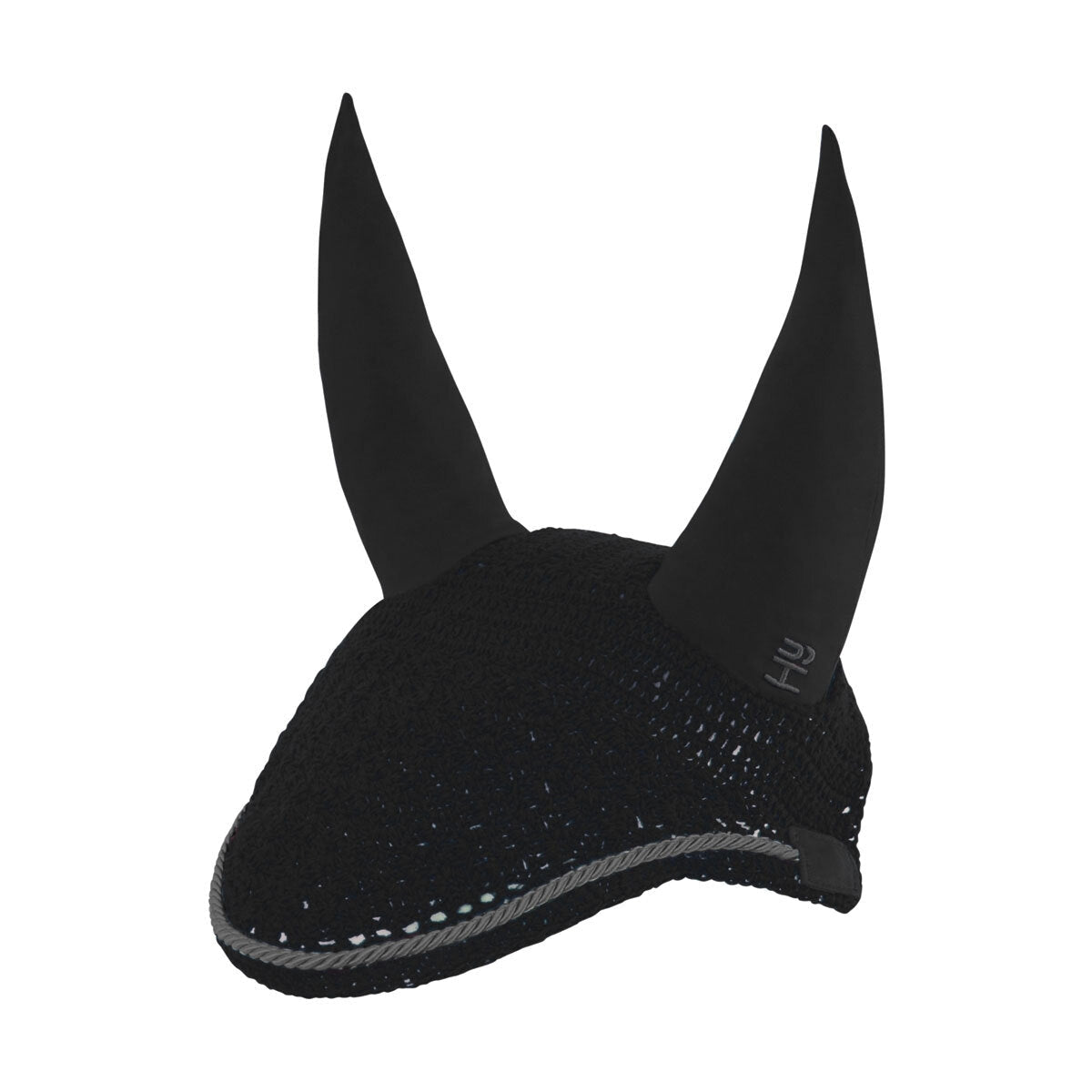 Hy Sport Active Fly Veil – Black, Cob/Full Crochet Ear Bonnet