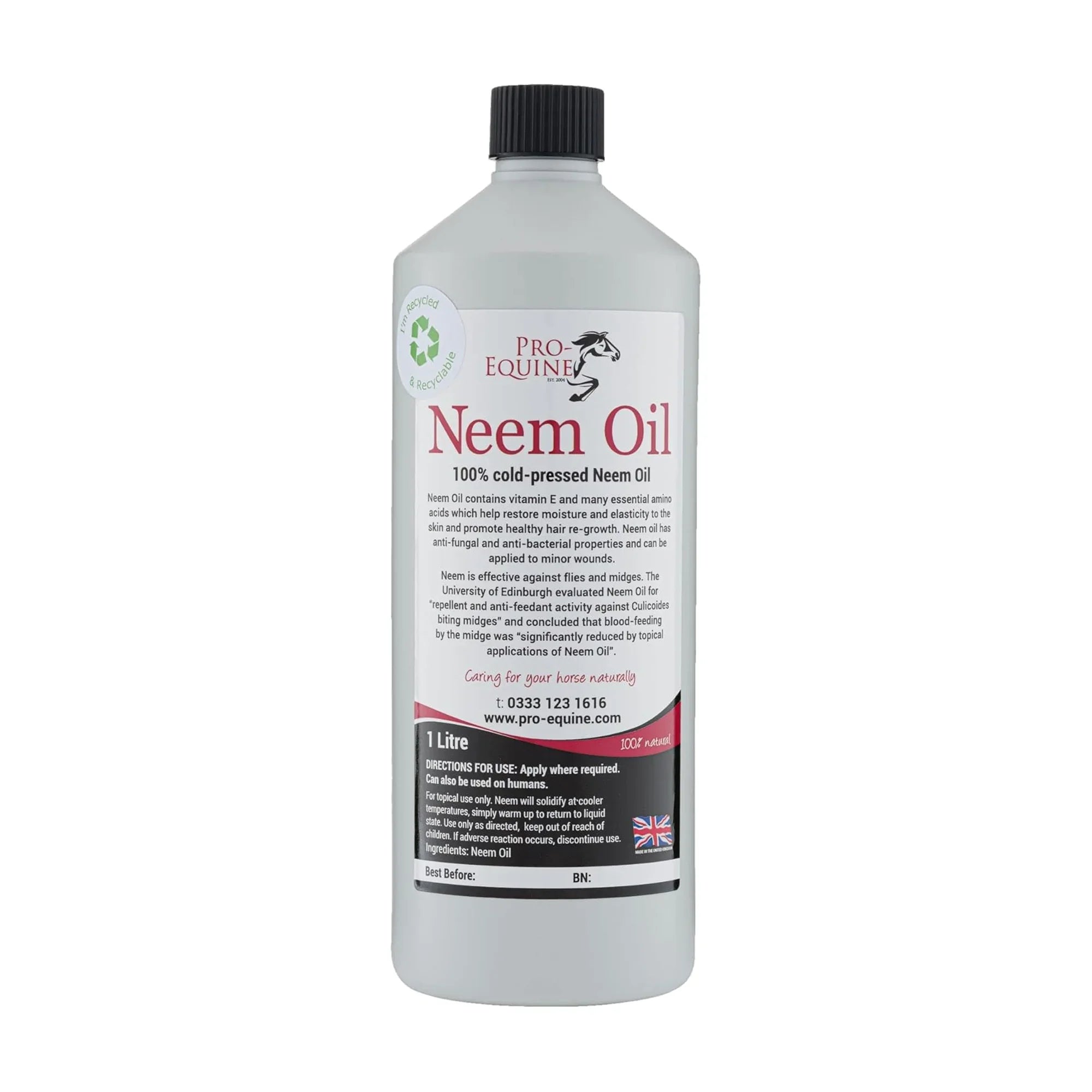 Pro-Equine Neem Oil – Multi-Purpose Horse Skincare 1 litre