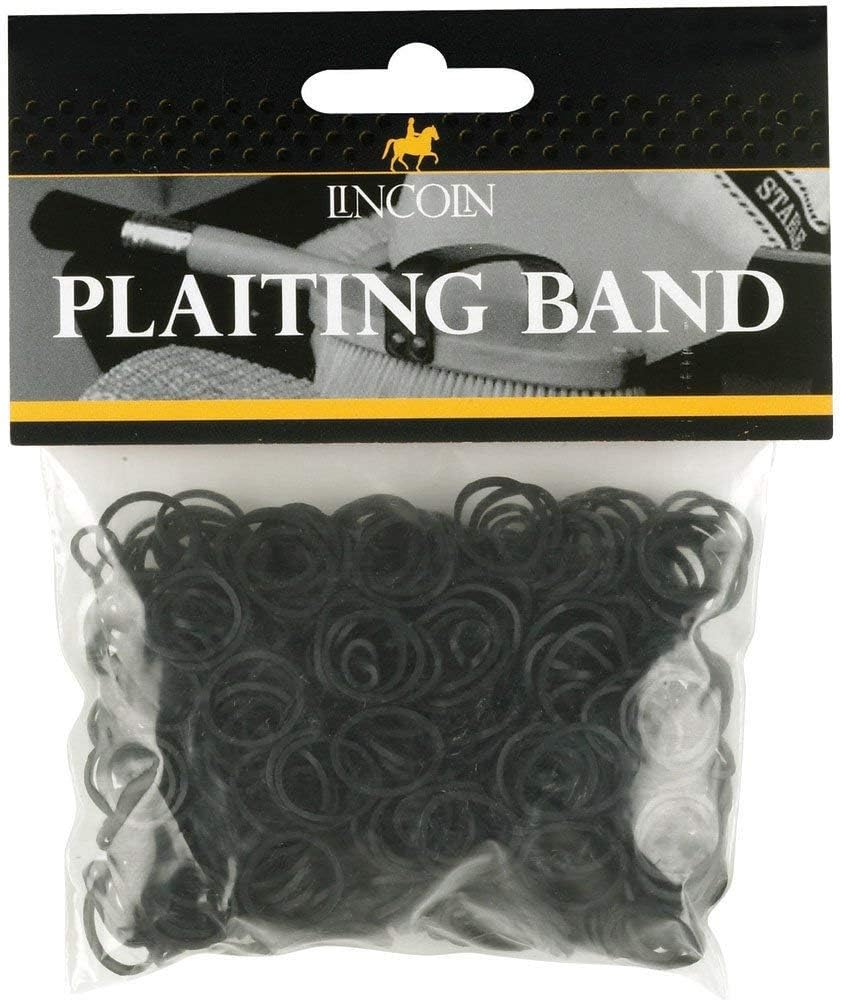 Lincoln Plaiting Bands Black Horse Hair Braiding Bands Equestrian Grooming Accessory