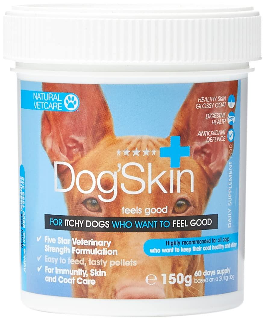 Natural VetCare Dog'Skin Veterinary,Coat Supplement for Itchy Dogs 150g